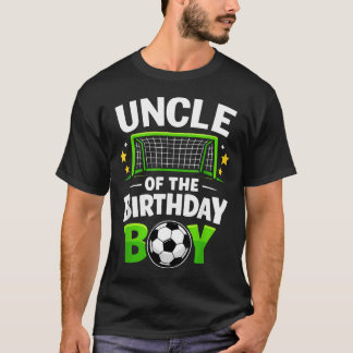 Camiseta Tio do Menino do Futebol de Aniversário
