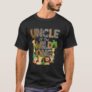 Camiseta Tio do Selvagem Safari Jungle 1º Aniversário P