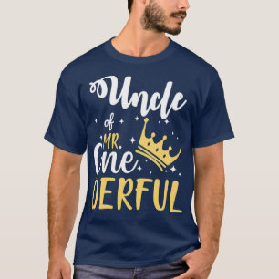 Camiseta Tio Do Sr. primeiro aniversario Maravilhoso OneDer