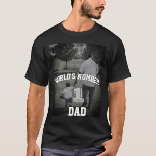 Camiseta Tio do Vovô Pai Número Um da Foto Personalizada