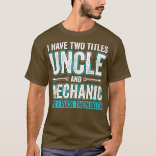 Camiseta Tio e Mecânico de Garagem Engraçada Tio