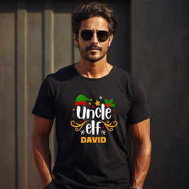 Camiseta Tio Elfo Tipografia Diversão Família Correspondênc