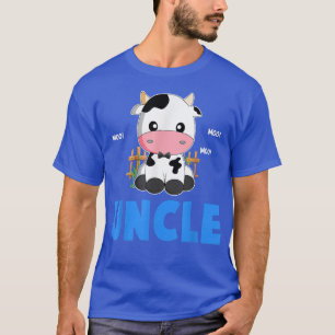 Camiseta Tio Engraçado Vaca Farmador de Vaca Farmer Coisa D