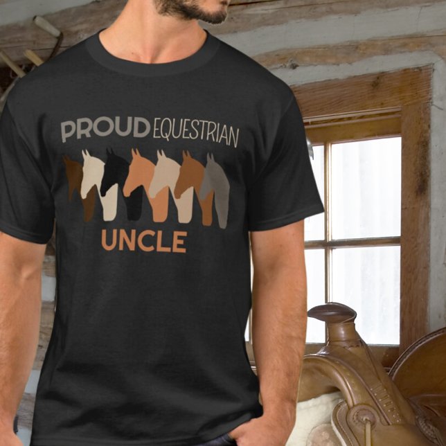 Camiseta Tio Equestrian Orgulhoso (Criador carregado)
