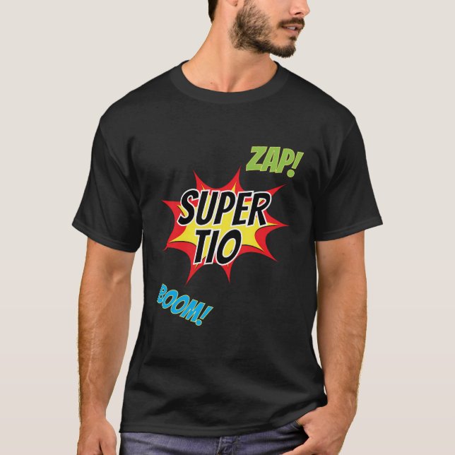 Camiseta Tio espanhol Gift Regalo Para Tio El Super Tio (Frente)