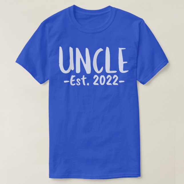 Camiseta Tio Est 2022 Novo Tio Chá de fraldas de Anúncio  (Frente do Design)
