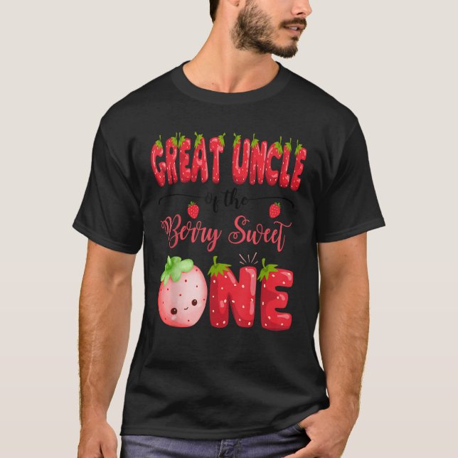 Camiseta Tio excelente Da Berry Sweet One Birthday Girl S (Frente)