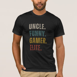 Camiseta Tio Gamer Engraçado Elite