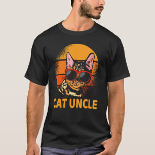 Camiseta Tio Gato Vintage Retro Engraçado Dia dos Pais Home
