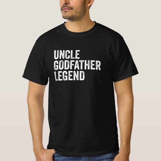 Camiseta Tio Goddad Legend Retro Afetado (Frente)