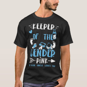 Camiseta Tio Guardião Do Gênero Rosa Ou Azul Tio L B