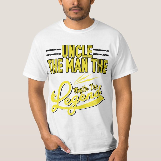 Camiseta Tio Homem Mito o t-shirt da legenda (Frente)