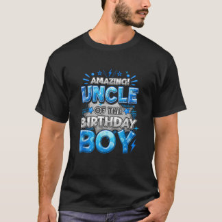 Camiseta Tio Incrível Do Menino Do Aniversário Combinando F