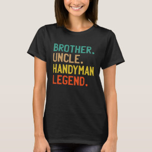 CAMISETA TIO IRMÃO LENDÁRIO MANUAIS TIO REPARO LEGAL