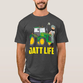 Camiseta Tio Jee Punjabi Farmer Jatt Life Trator