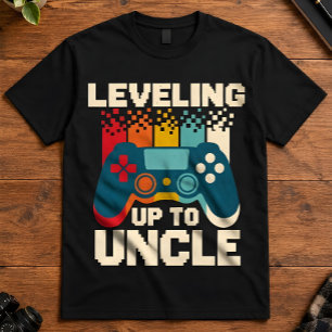 Camiseta Tio Jogador Subindo de Nível para Revelação de Beb