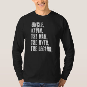 Camiseta Tio Kevin O Homem O Mito A Lenda Que Kevin Diz