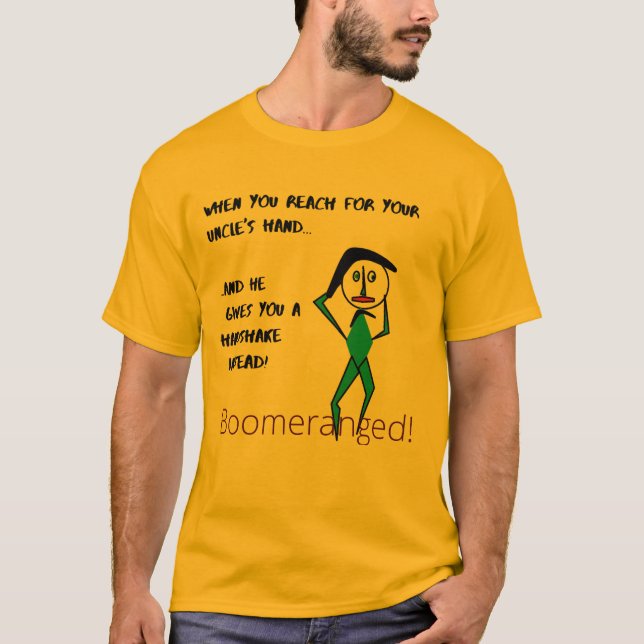 Camiseta Tio Laranja - Agitação - Bumerangue (Frente)