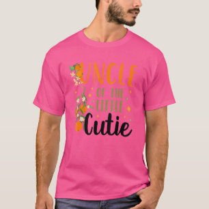 Camiseta Tio Little Cutie Chá de fraldas primeiro aniversar