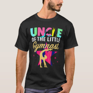 Camiseta Tio Little Gymnast Girl Aniversário Gymntics