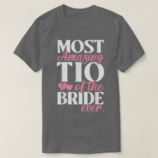 Camiseta Tio mais surpreendente do casamento nobre (Frente do Design)