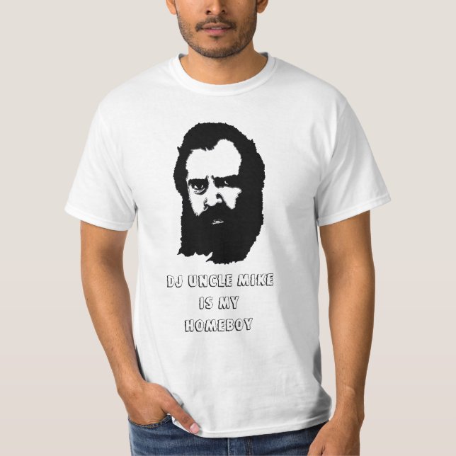 CAMISETA TIO MICROFONE SER MEU FICAR EM CASA DO DJ (Frente)