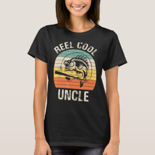 Camiseta Tio Muito Legal de Pesca Presente Engraçado para h