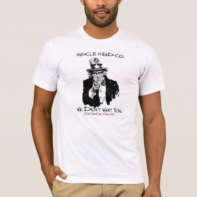 Camiseta Tio Músculo Cabeça (Frente)