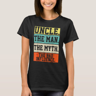 Camiseta Tio O Homem O Mito Influência Ruim Cristo