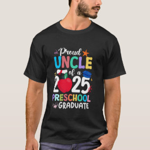 Camiseta Tio Orgulhoso da Formatura da Pré-Escola de 2025 G
