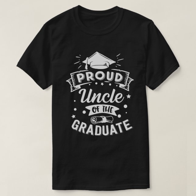 Camiseta TIO Orgulhoso Da Graduação Do Formando (Frente do Design)