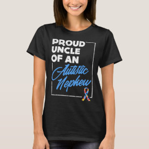 Camiseta Tio Orgulhoso De Um Autismo Autista Do Nepheio