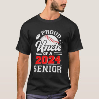 Camiseta Tio Orgulhoso De Um Formando De Baseball Gra 2024