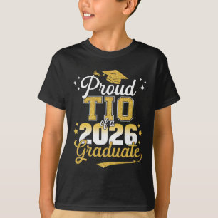 Camiseta Tio Orgulhoso De Um Graduado Da Turma De 2026 Grad