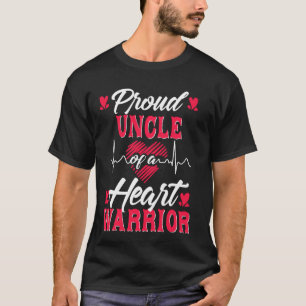Camiseta Tio Orgulhoso De Um Guerreiro Cardíaco Sensibiliza