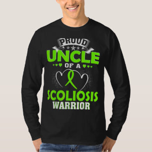 Camiseta Tio Orgulhoso De Um Guerreiro Da Escoliose