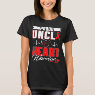 Camiseta Tio Orgulhoso de um Guerreiro do Coração Conscient