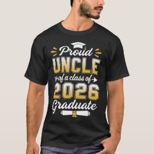 Camiseta Tio Orgulhoso De Uma Classe De Mais velho De Forma