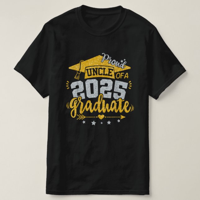 Camiseta Tio Orgulhoso de uma Classe de Mais velho de Gradu (Frente do Design)