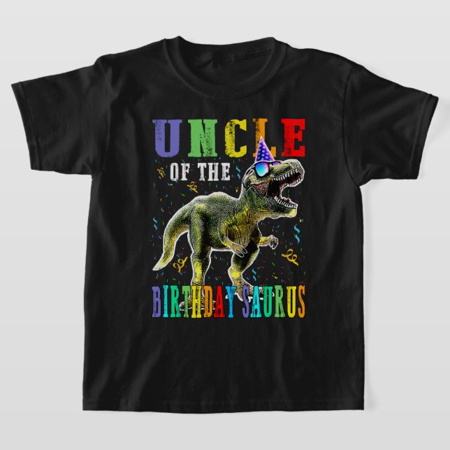 Camiseta TIO Orgulhoso Do Dinossauro Surus De Aniversário (Postura )