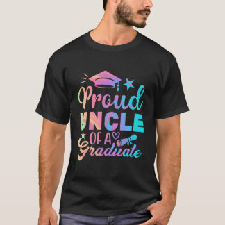 Camiseta Tio Orgulhoso Turma De Graduado Família 2023 Gra