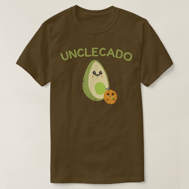 Camiseta tio padre avocado anúncio engraçado babyket (Frente do Design)