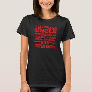 Camiseta Tio Para Homens Tio Legal Parente Masculino