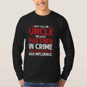 Camiseta Tio Parceiro no Crime Má Influência