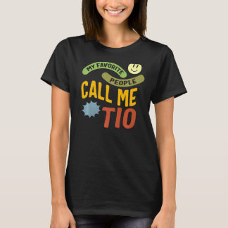 Camiseta Tio Pessoas Favoritas Me Chame Tio Espanhol Tio Fa