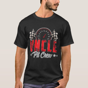 Camiseta Tio Pit Cr da Família Race Car Festa de aniversári