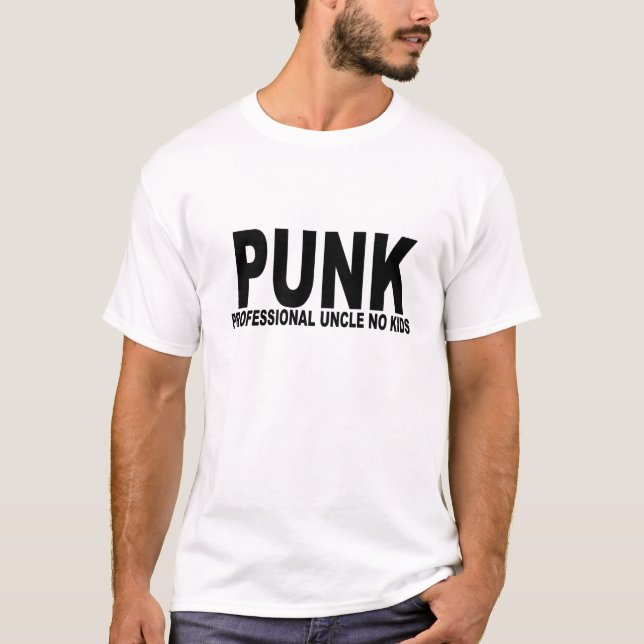 Camiseta Tio profissional Nenhum Miúdo T-Shirts.png do punk (Frente)