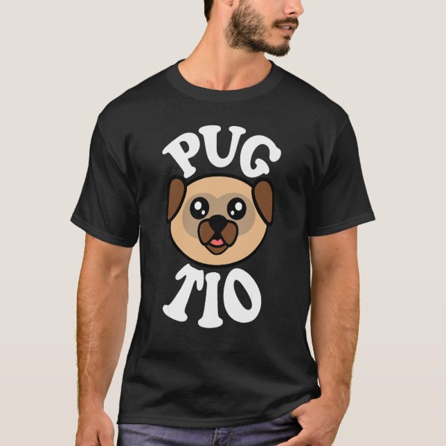 Camiseta Tio Pug Fofo (Frente)