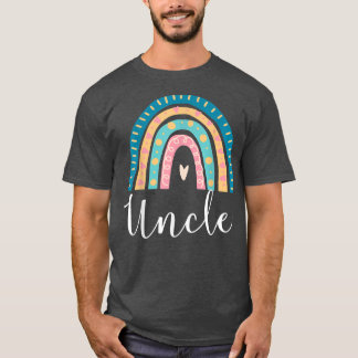 Camiseta Tio Rainbow Oferece Família Correspondente Anivers