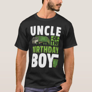 Camiseta Tio Reciclagem Trash Garbage Truck Birthday Boy